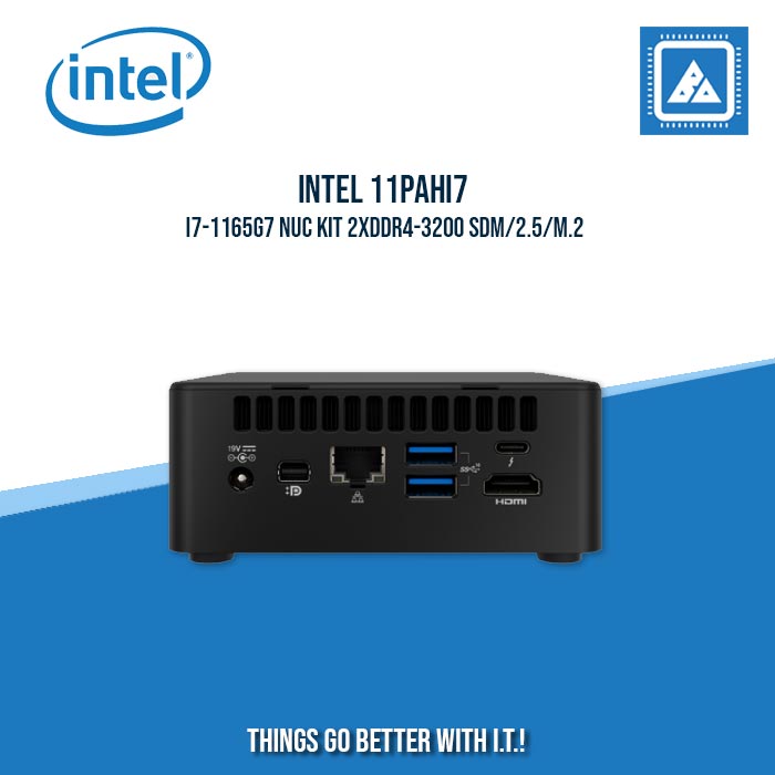 INTEL 11PAHI7 (CORE I7-1165G7) NUC KIT 2XDDR4-3200 SDM/2.5/M.2 (HDMI, USB-C, MINI DP) INTEL 11PAHI7 (CORE I7-1165G7) NUC KIT 2XDDR4-3200 SDM/2.5/M.2 (HDMI, USB-C, MINI DP)